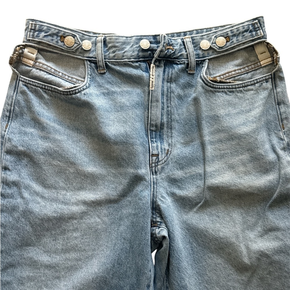 Madewell x Molly Dickson Cutout Baggy Straight Jeans sz 30 - Picture 4 of 11